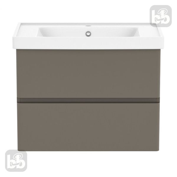 OLIVA шафка з умивальником 80см в ванну кімнату капучіно, Volle 15-45-81C 15-45-81C фото