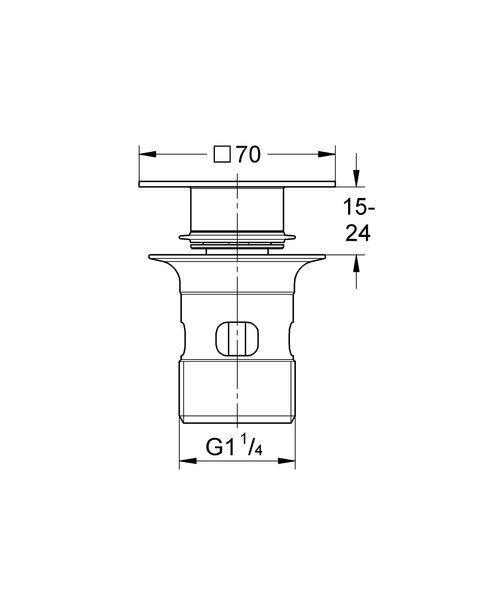 Донный клапан - Пробка для сливного гарнитура Grohe 40565000 40565000 фото
