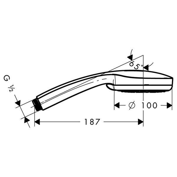 Croma 100 Vario (4) - лійка HANSGROHE 28535000 HANSGROHE 28535000 28535000 фото