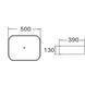 Накладной умывальник 50*39 см на столешницу Volle 13-01-007 13-01-007 фото 2