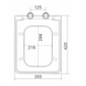 Imprese SKALA (білий). Сидіння-кришка для унітазу, slow-closing (Duroplast, Slim). SU1718 SU1718 фото 2