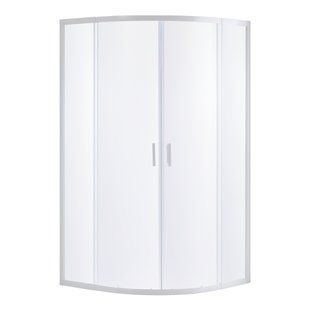 VI'Z WZ душова кабіна кутова 95*95*195см, регульований (+/-5cм) профіль білий, скло "Zuzmara" EGER 599-044WZ /1 599-044WZ /1 фото