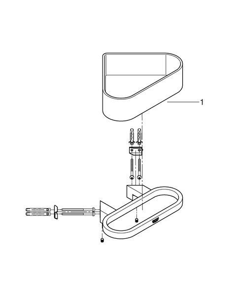 Selection угловая полочка хром Grohe 41038000 41038000 фото