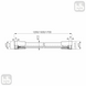 Шланг для гигиенического душа 120см гладкий хром anti-twist Imprese f03600101AC f03600101AC фото 2