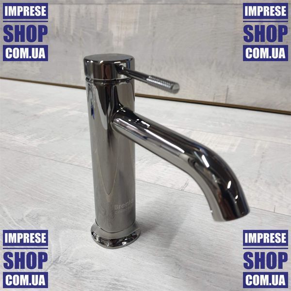 Змішувач для умивальника, графітовий хром. Imprese BRENTA ZMK091908010 68956 фото