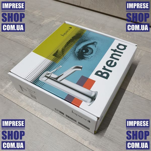Змішувач для умивальника, графітовий хром. Imprese BRENTA ZMK091908010 68956 фото