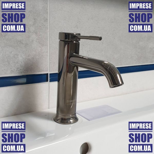 Змішувач для умивальника, графітовий хром. Imprese BRENTA ZMK091908010 68956 фото