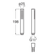 Roca Stick Round никель Лейка Стик ручной душ, круглая (латунь). R2601 R2601 фото 2