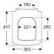 Сиденье крышка для унитаза Villeroy & Boch Finion 9M88S1R1 SoftClosing QuickRelease White Alpin 9M88S1R1 фото 5