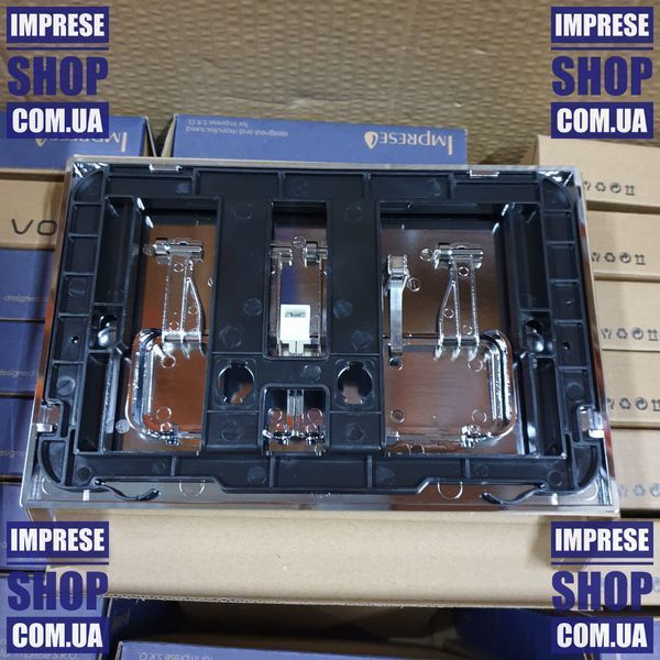 Змивна кнопка клавіша серебро-хром для інсталляції Imprese i7113AP 77458 фото