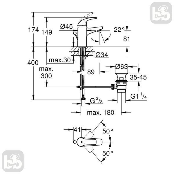 Набор смесителей для душа GROHE START 126747 126747 фото