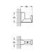 Selection Cube Гачок для халату в ванну кімнату хром Grohe 40782000 40782000 фото 2