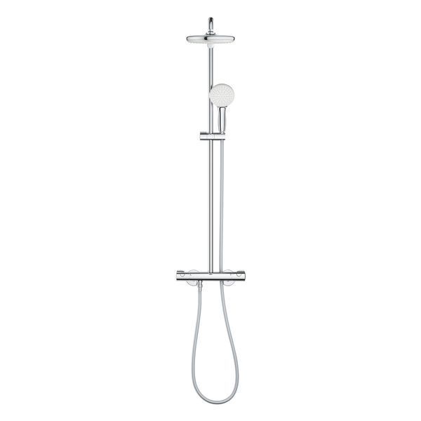 Душевая система колонна Grohe Tempesta System 210 с термостатом для настенного монтажа, хром 26811001 26811001 фото