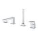 Eurocube Смеситель на борт ванны на край врезной на 4 отверстия Grohe 19897001 19897001 фото 3