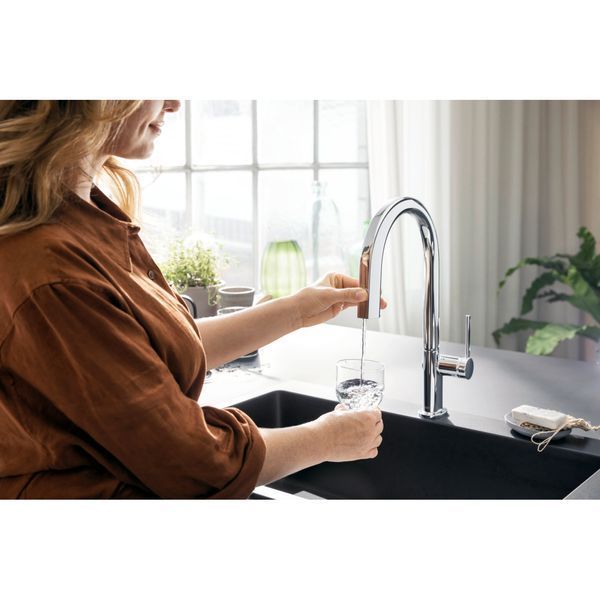 AQITTURA M91 змішувач для кухні, 210, з висувним виливом, 1jet, хром Hansgrohe 76803000 76803000 фото