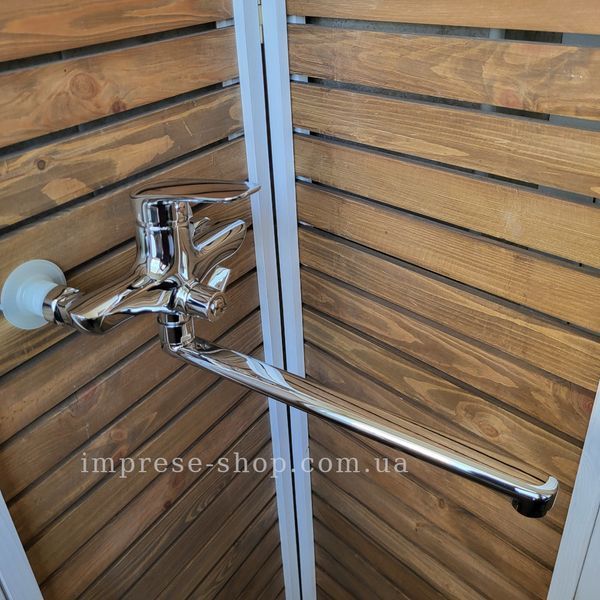 Imprese PRAHA New хром. Змішувач для ванни, довгий вилив + Штанга. SET20220123 87609 фото