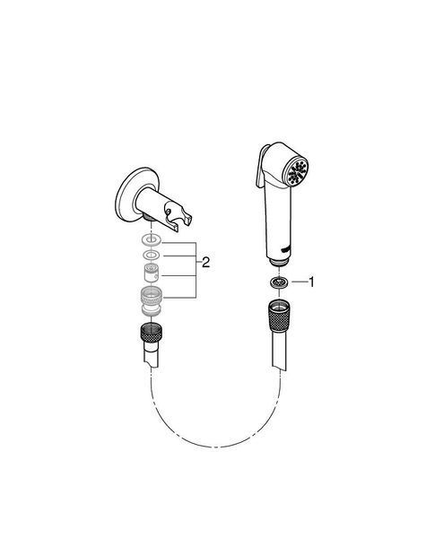 Tempesta-F Trigger Spray 30 гігієнічний душ, лійка-біде 1 тип струменю, хром Grohe 27513001 27513001 фото