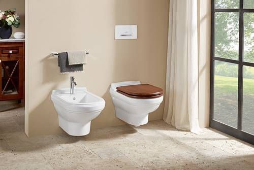 Сидіння кришка для унітаза Villeroy & Boch Hommage 9926K100 stained walnut, hinges in stainless steel 9926K100 фото