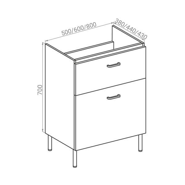 Тумба з умивальником RJ FLORA RJFU042-0150WHSET 50 см RJRJFU042-0150WHSET(RJFU042-0150WH + K116-009) RJFU042-0150WHSET(RJFU042-0150WH + K116-009) фото