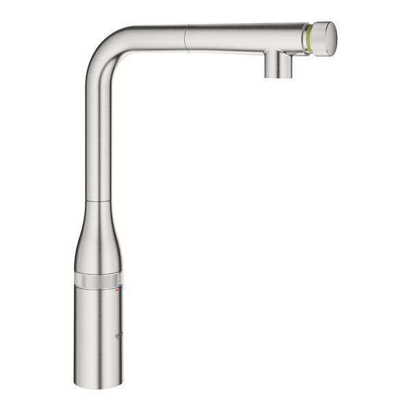 Essence SmartControl Смеситель для кухни с выдвижным изливом, кнопка, суперсталь Grohe 31615DC0 31615DC0 фото