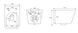 Libra 2.0 vortice Унитаз подвесной с крышкой soft-close Volle 1321.001000 94021 фото 3
