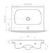 Тумба з умивальником RJ FLORA RJFU042-0150WHSET 50 см RJRJFU042-0150WHSET(RJFU042-0150WH + K116-009) RJFU042-0150WHSET(RJFU042-0150WH + K116-009) фото 3