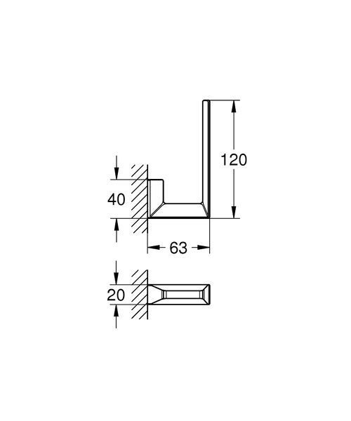 Selection Cube Держатель для запасного рулона туалетной бумаги хром Grohe 40784000 40784000 фото