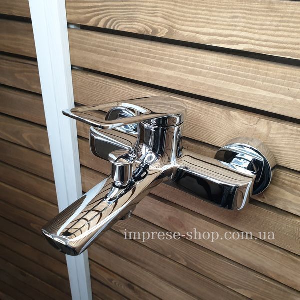 Imprese Elio хром. Змішувач для ванни, короткий вилив: 187; клапан; латун. f03207701AA 84281 фото