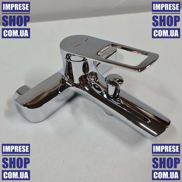 Imprese Elio хром. Змішувач для ванни, короткий вилив: 187; клапан; латун. f03207701AA 84281 фото