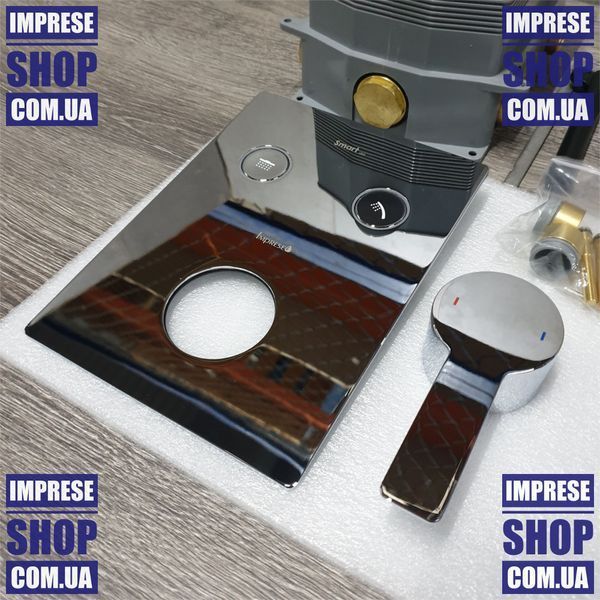 Смеситель скрытого монтажа, 2 выхода, кнопки, хром. Imprese SMART Click ZMK101901201 69504 фото