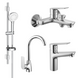 Набор смесителей для ванны и кухни (4 в 1) Imprese kit30094 77864 фото 1