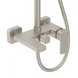Душова система, нікель, Колона з носиком для ванни, soft-cube, Imprese BILOVEC t030B00906SP 92764 фото 3