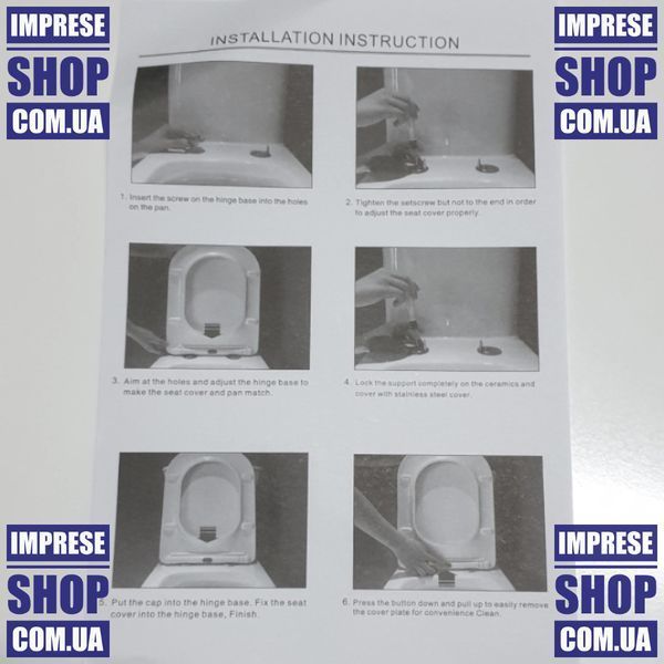 LESNA сиденье крышка для унитаза slow-closing Imprese i11507(3) 78387 фото