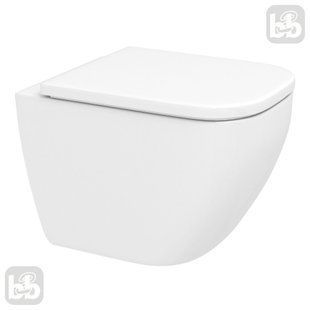 Унітаз підвісний 51см з кришкою, безобідковий. Imprese VALTICE Rimless i1105 65454 фото