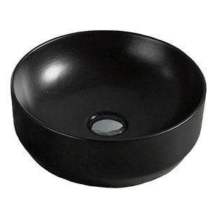 Накладной умывальник черный матовый 35 см, Volle 13-01MBlack-040 13-01MBlack-040 фото