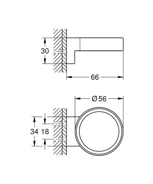 Тримач для склянки/дозатора рідкого мила, Grohe Selection 41027000 41027000 фото