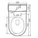 BLATNA Rimless сиденье крышка для унитаза Slim slow-closing Imprese i11837(3) 75650 фото 2