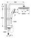 Tempesta 250 матовая черная Душевая система Flex без смесителя Grohe 269802431 269802431 фото 4