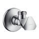 Hansgrohe Вентиль кутовий Е, 1/2*1/2, хром HANSGROHE 13903000 13903000 фото 1