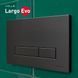 LARGO EVO кнопка сливная клавиша матовая черная de la noche, VOLLE 2220.011104 2220.011104 фото 3