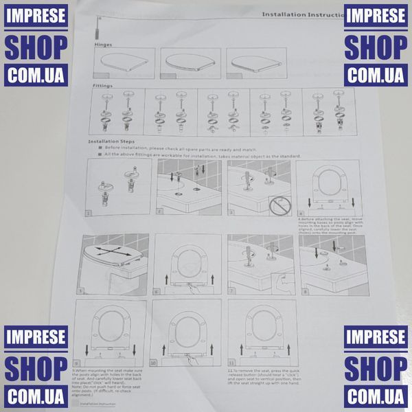 VYSKOV New сиденье крышка для унитаза, slow-closing, Imprese i11333/11335(3) 78394 фото