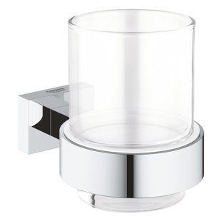 Essentials Cube Дозатор диспенсер жидкого мыла монтаж на стену хром Grohe 40756001 40756001 фото