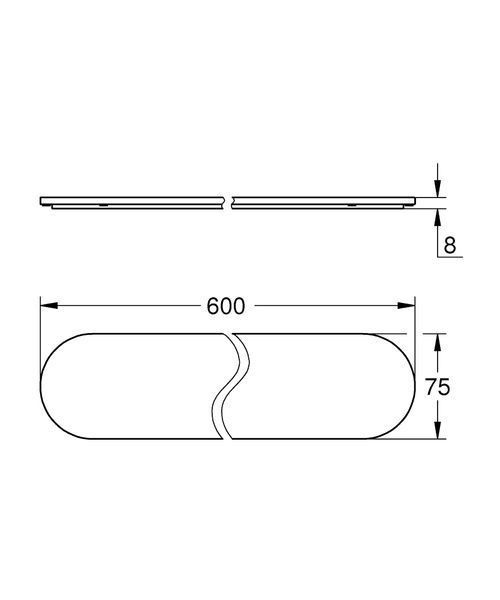 Стеклянная полочка Grohe Selection 41057000 41057000 фото