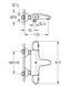 Grohtherm 1000 смеситель с термостатом для ванны, хром Grohe 34816003 34816003 фото 3