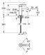 Матовый черный Смеситель для умывальника Grohe Essence New S-Size 24172KF1 24172KF1 фото 3
