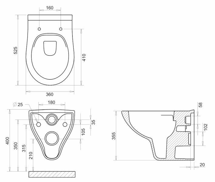 Сиденье крішка для унитаза Imprese Netka с065048(2) 87998 фото