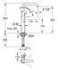 Матовий чорний Змішувач для умивальника високий Grohe Essence New XL-Size 24170KF1 24170KF1 фото 3