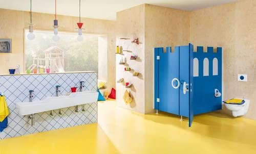 Дитяче Сидіння кришка для унітаза Villeroy & Boch O.novo Kids 8M11619B Sunshine Yellow/Ocean Blue 8M11619B фото