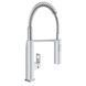 Профессиональный Смеситель для кухни с гибким шлангом и лейкой Grohe Eurocube с выдвижным изливом, хром 31395000 31395000 фото 1