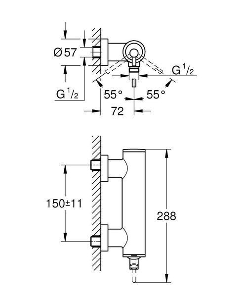 Atrio New Змішувач для душу, хром Grohe32650003 32650003 фото